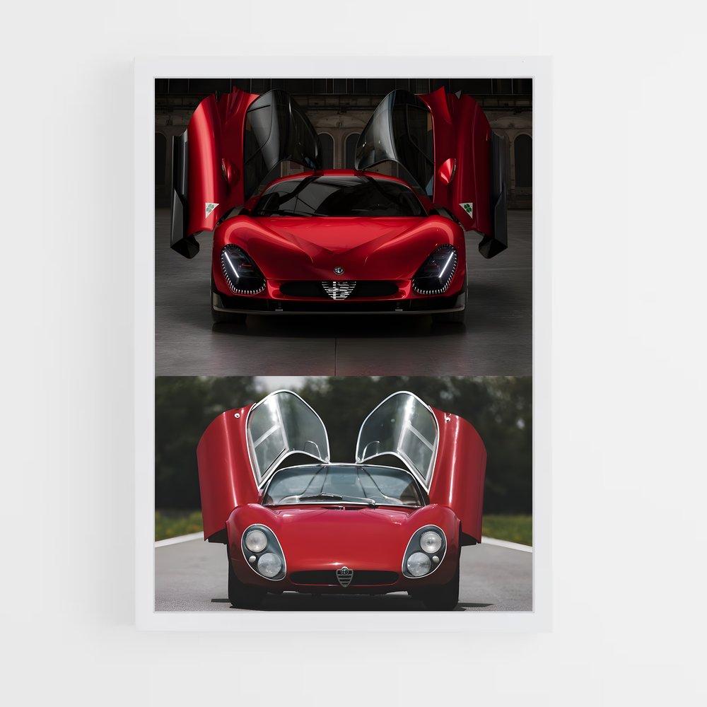Poster stradale Rouge – affiche Alfa Romeo (vue 3)
